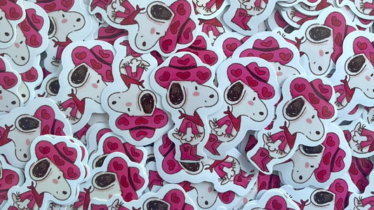 pink pony cowboy sticker